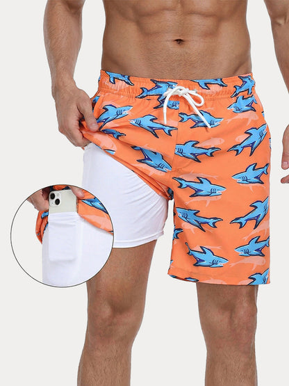 Vacation Ready Compression Lined Swim Trunks