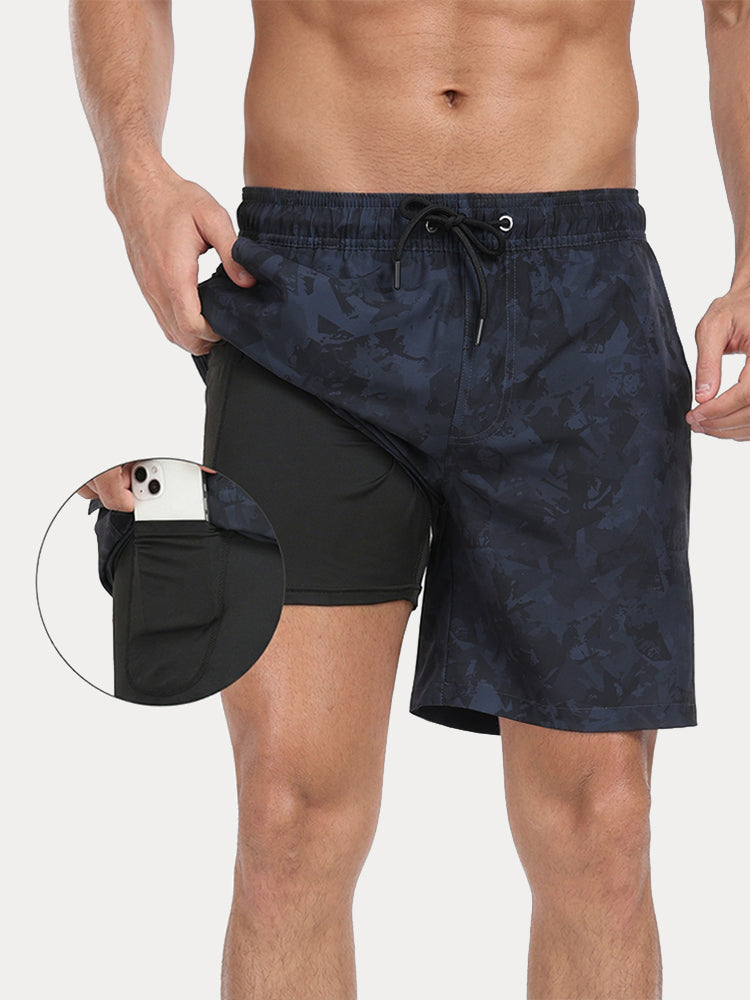Vacation Ready Compression Lined Swim Trunks