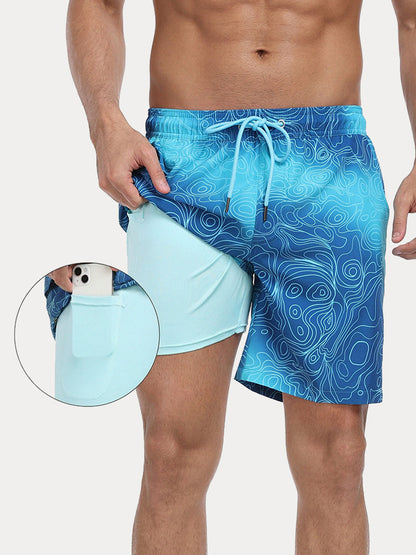 Vacation Ready Compression Lined Swim Trunks