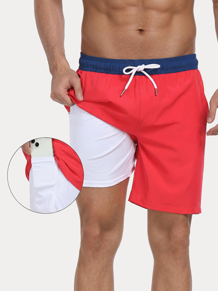 Vacation Ready Compression Lined Swim Trunks