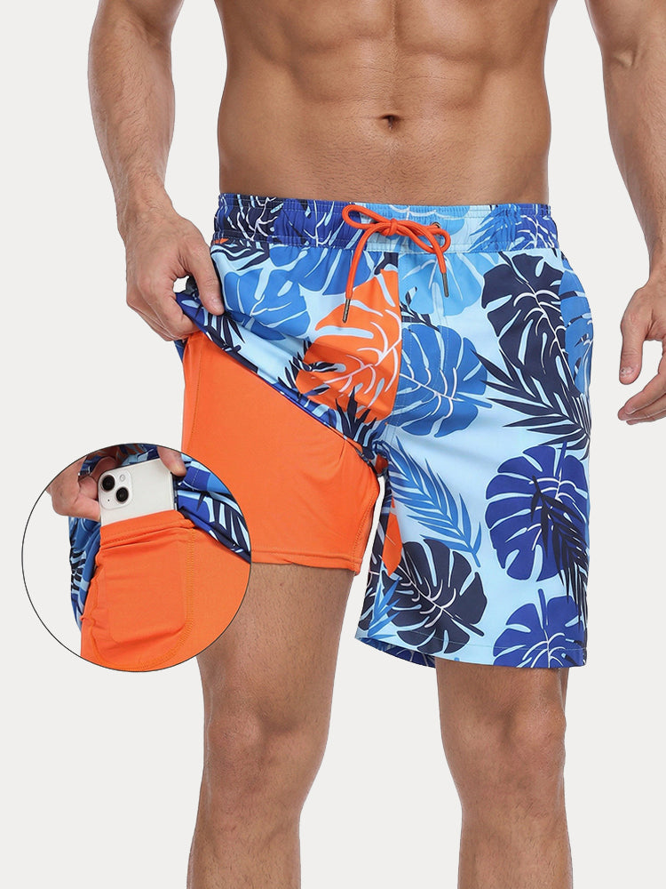 Vacation Ready Compression Lined Swim Trunks