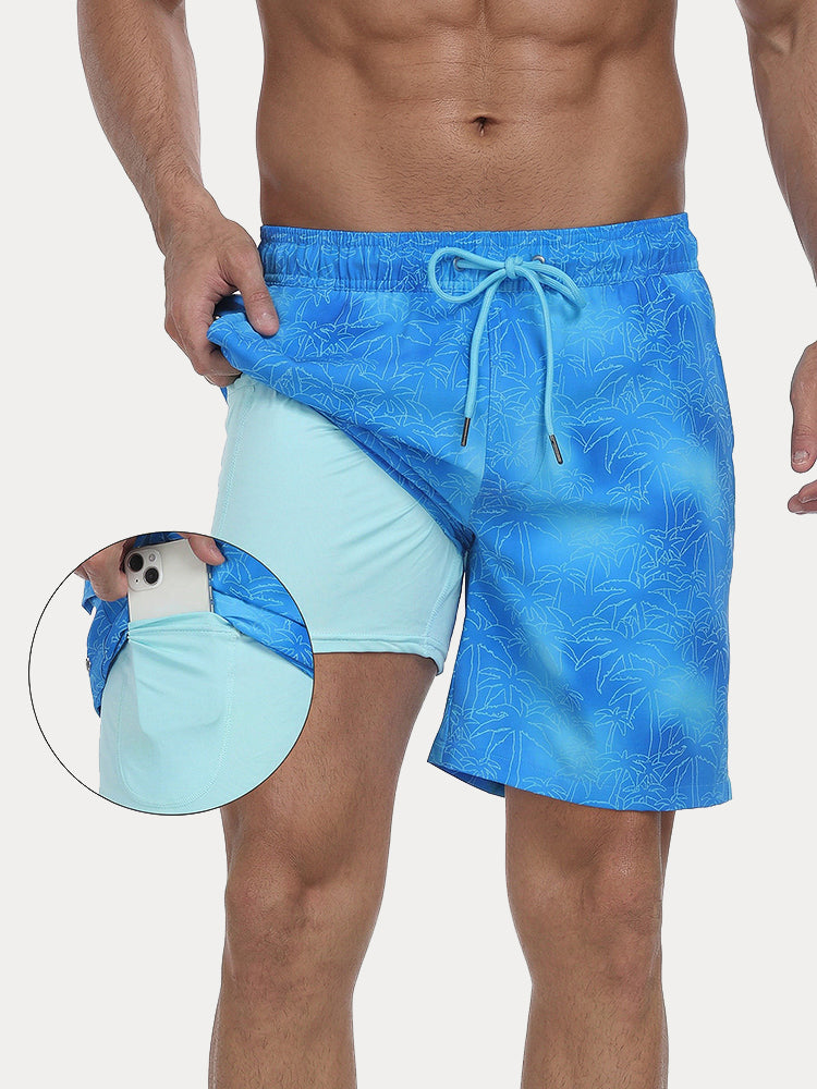 Vacation Ready Compression Lined Swim Trunks