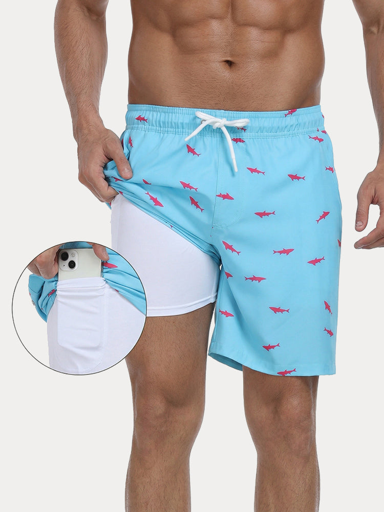 Vacation Ready Compression Lined Swim Trunks