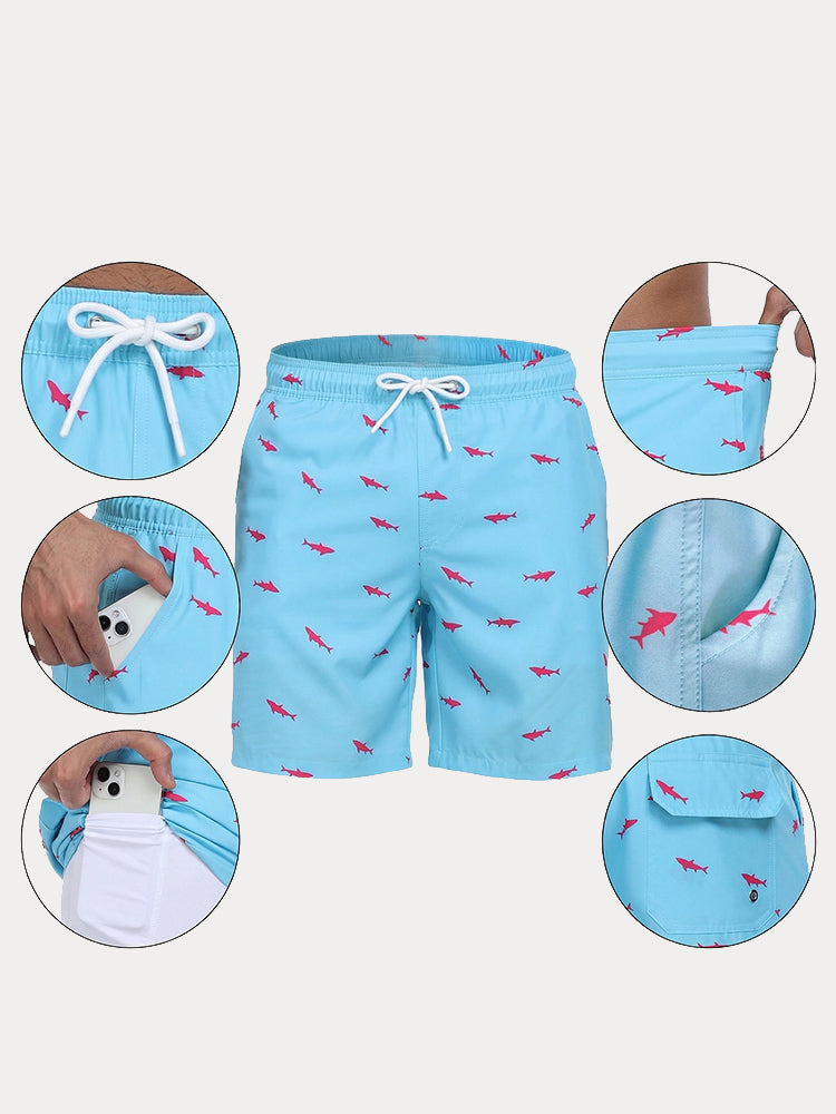 Vacation Ready Compression Lined Swim Trunks