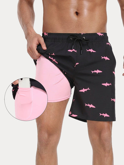 Vacation Ready Compression Lined Swim Trunks