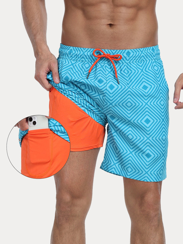 Vacation Ready Compression Lined Swim Trunks