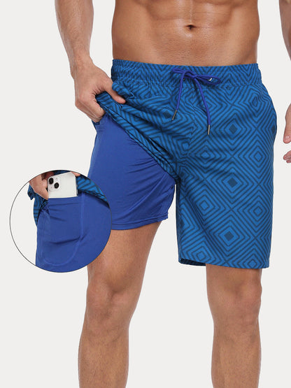 Vacation Ready Compression Lined Swim Trunks