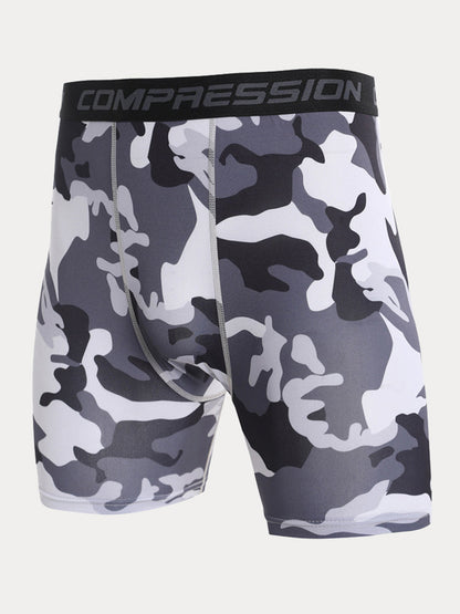 Men's Camo Compression Training Shorts
