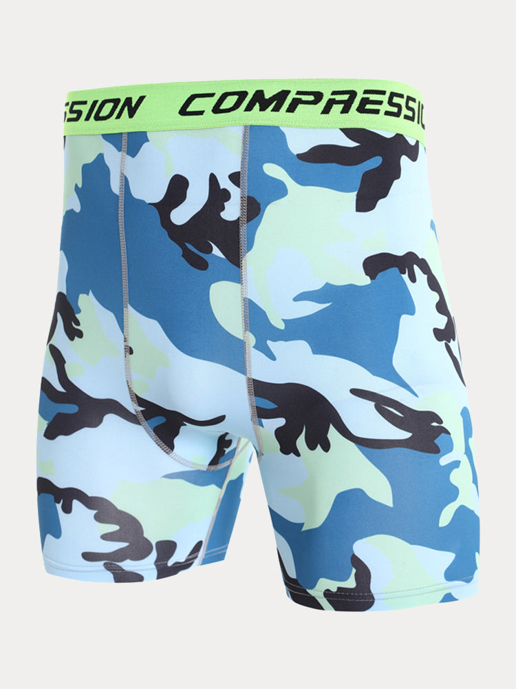 Men's Camo Compression Training Shorts