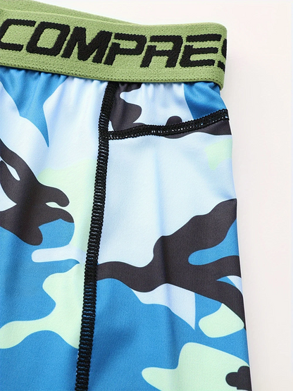 Men's Camo Compression Training Shorts