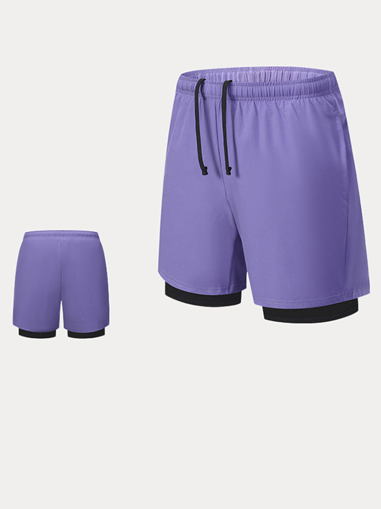 Men's 2-in-1 Lined Running Shorts