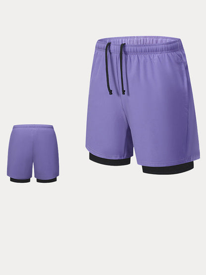Men's 2-in-1 Lined Running Shorts