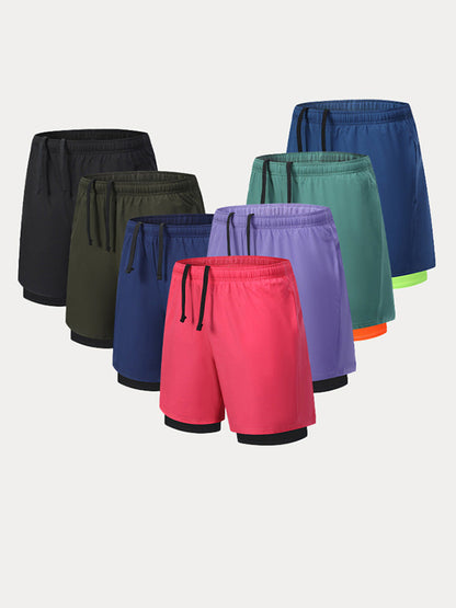 Men's 2-in-1 Lined Running Shorts