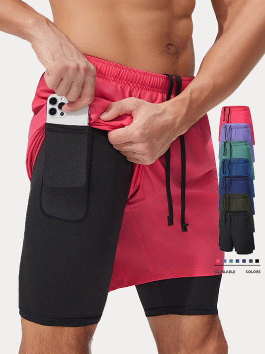Men's 2-in-1 Lined Running Shorts
