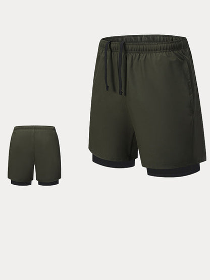 Men's 2-in-1 Lined Running Shorts