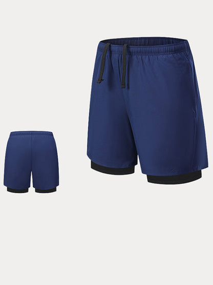 Men's 2-in-1 Lined Running Shorts