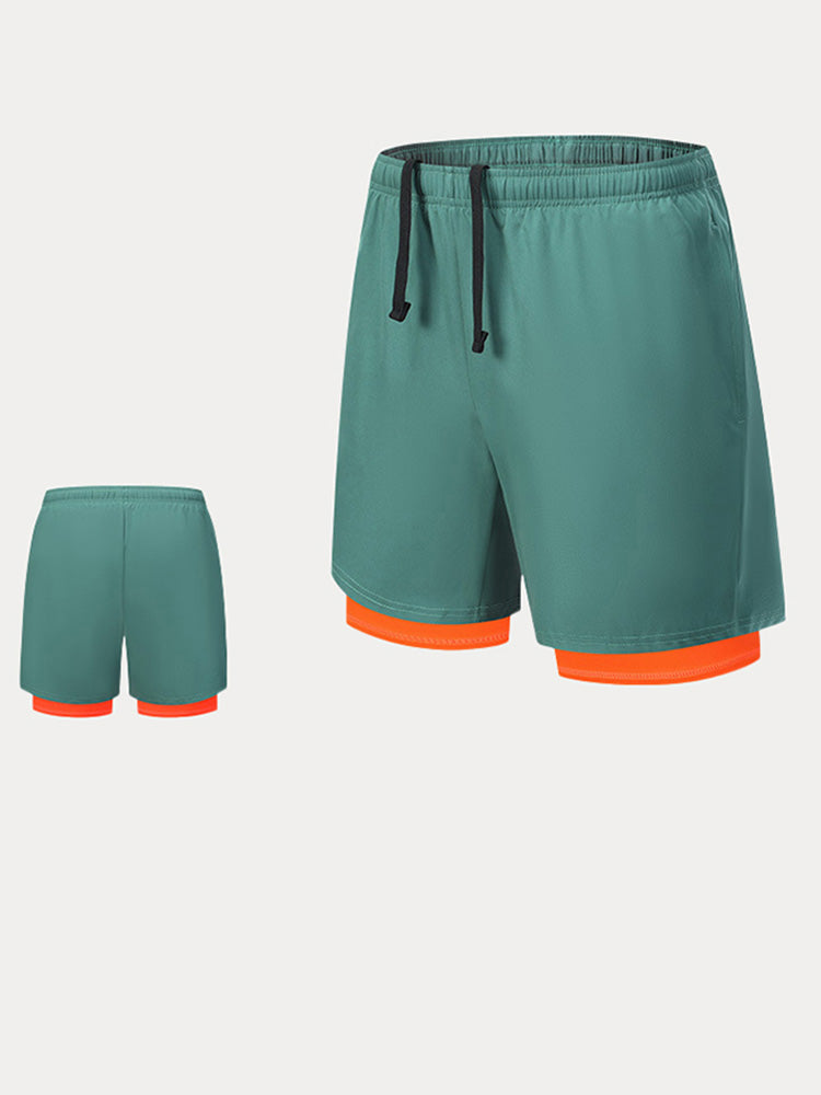 Men's 2-in-1 Lined Running Shorts
