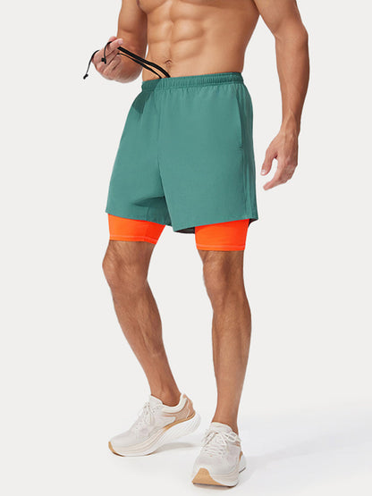 Men's 2-in-1 Lined Running Shorts