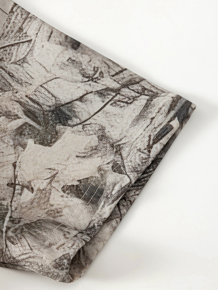 Luné® | Gabriel — Abstracte Ink-Print Shorts voor Heren