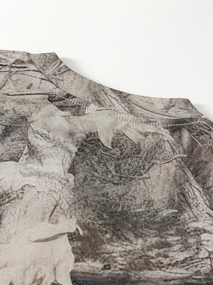 Luné® | Gabriel — Abstracte Ink-Print Shorts voor Heren