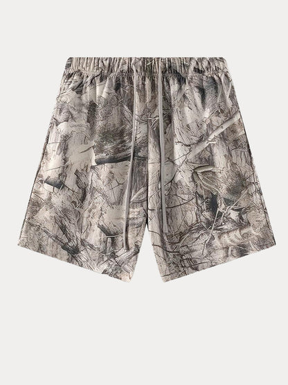 Luné® | Gabriel — Abstracte Ink-Print Shorts voor Heren