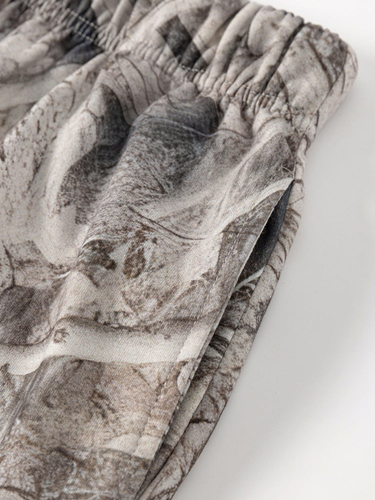 Luné® | Gabriel — Abstracte Ink-Print Shorts voor Heren