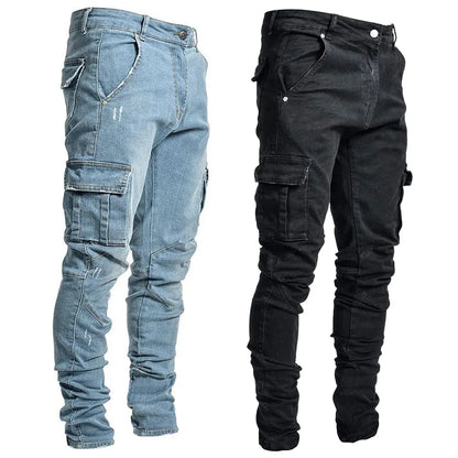 Laluna® | Cargo Street Elastic Jeans
