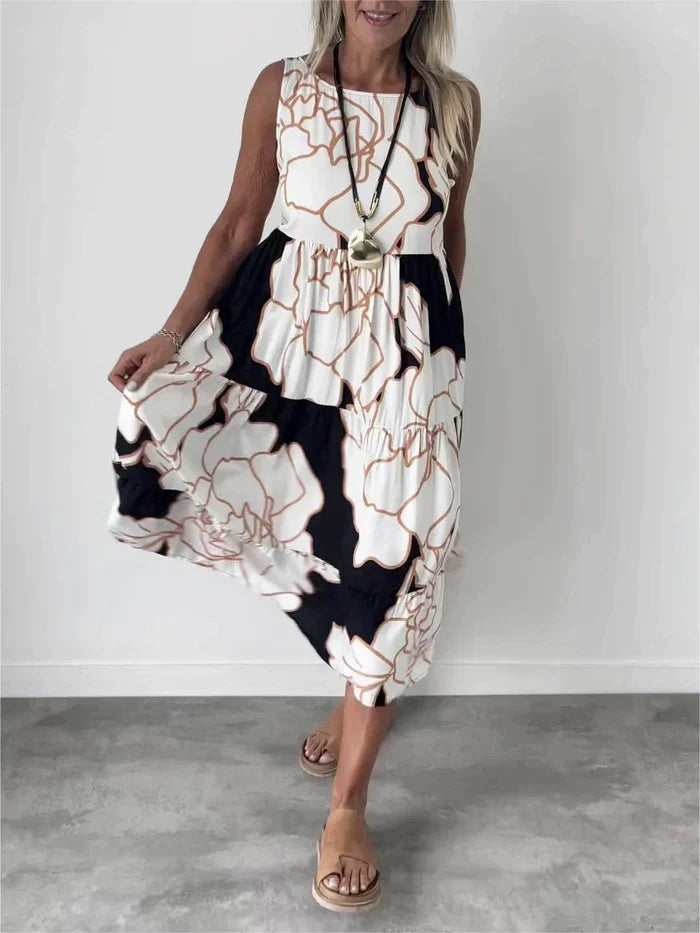 Luné® | Sofia — Elegante Bloemenjurk met Comfortabele Pasvorm