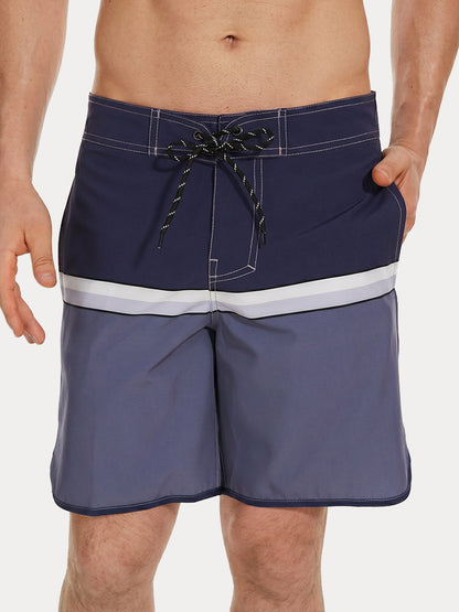 Men's Quick-Dry Multi-Pocket Printed Swim Trunks