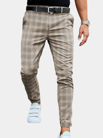 Luné® | Lucas — Geruite Herenbroek met Casual Uitstraling