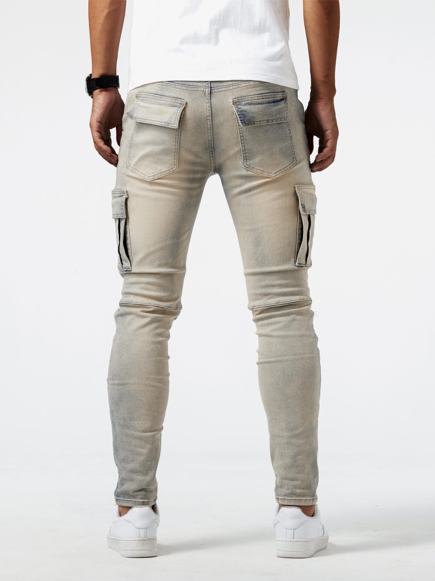 Laluna® | Slim Fit Cargo Jeans