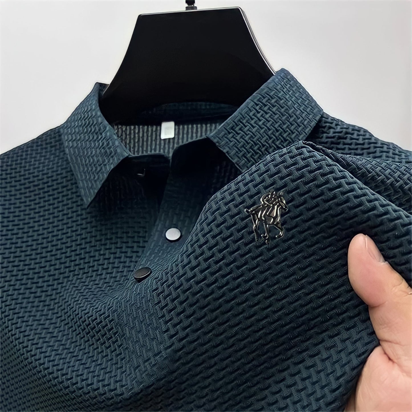 Daan | Gestructureerde Slim-Fit Polo