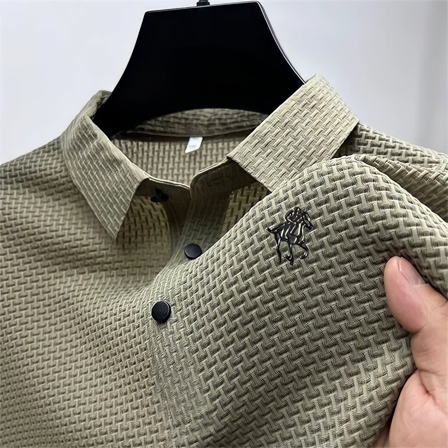 Daan | Gestructureerde Slim-Fit Polo