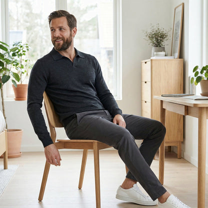 Luné® | Lorenzo — Luxe Gebreide Polo