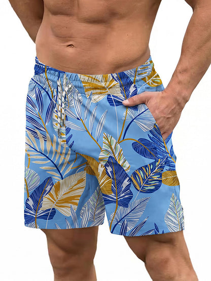 Quick-Dry Printed Swim Trunks with Compression Lining (US Only)