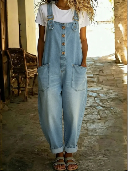 Lora™ - Vintage-stijl denim overall
