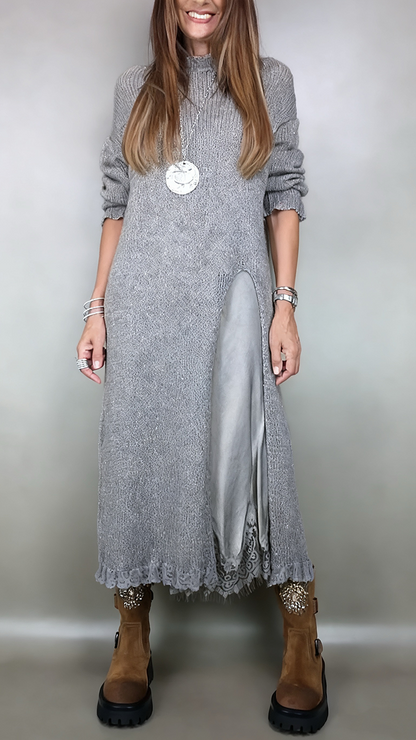 Laluna® | Complete stijlvolle outfit  (Lange trui + jurk)
