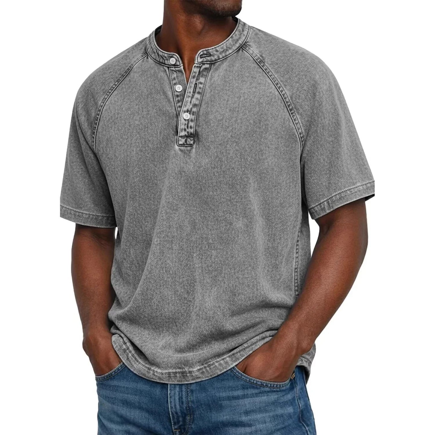 Zalecta | Vintage Henley Shirt