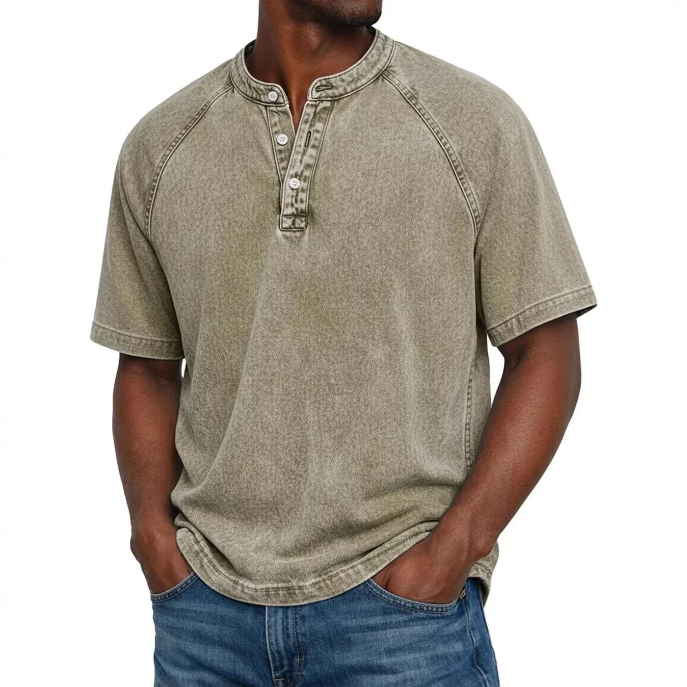 Zalecta | Vintage Henley Shirt