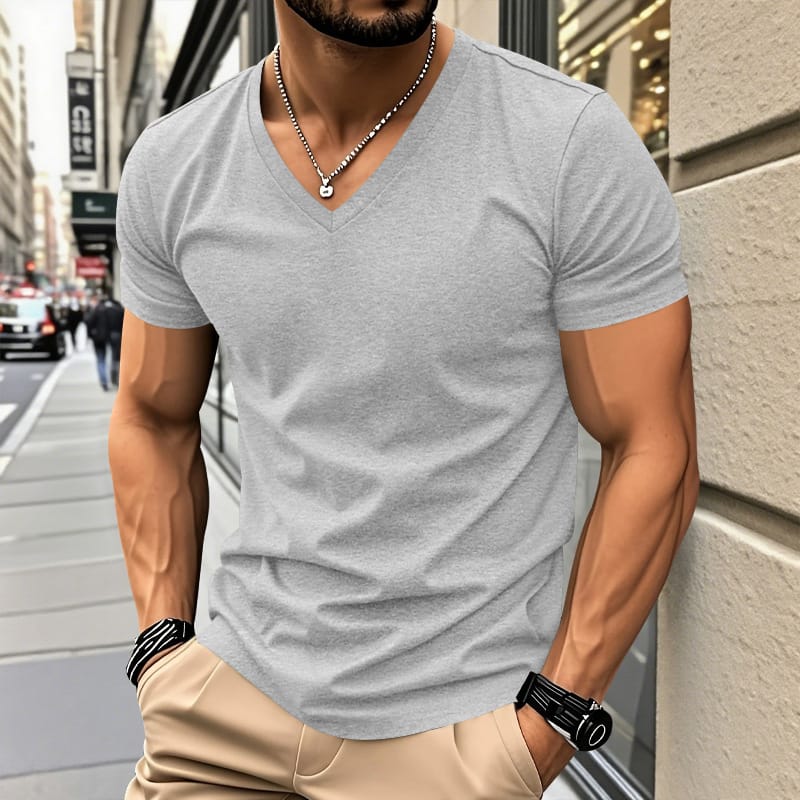 Kobe | Comfortabele V-Hals T-Shirt