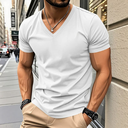 Kobe | Comfortabele V-Hals T-Shirt