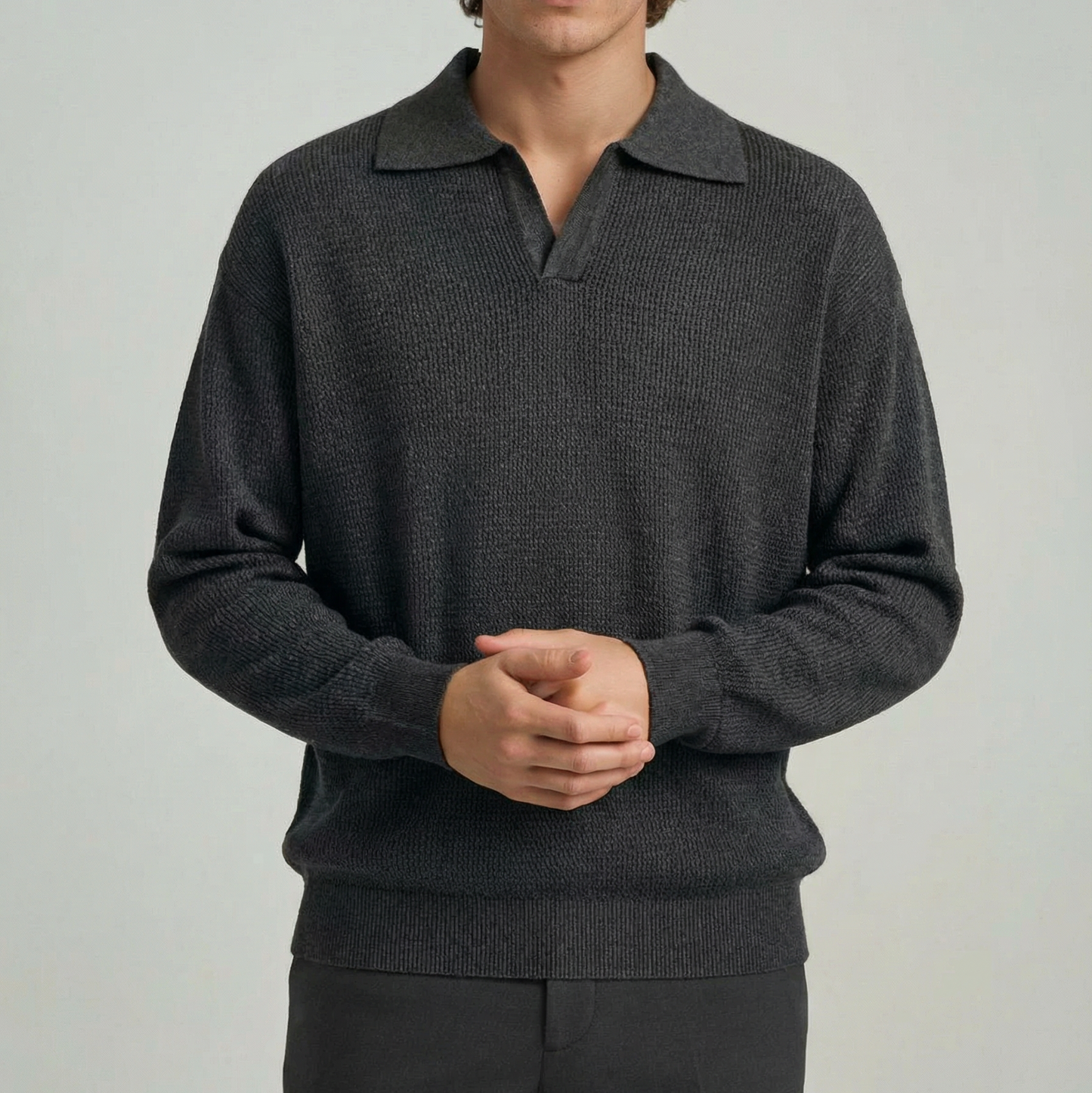 Luné® | Lorenzo — Luxe Gebreide Polo