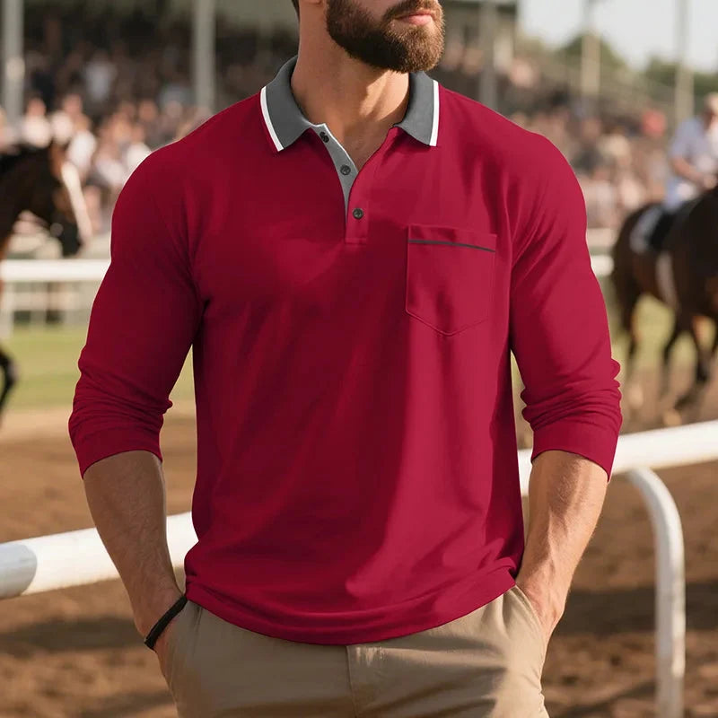 Lennart | Stijlvol poloshirt met lange mouwen