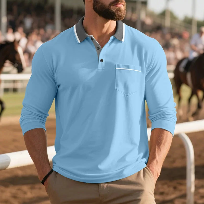 Lennart | Stijlvol poloshirt met lange mouwen