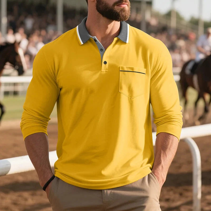 Lennart | Stijlvol poloshirt met lange mouwen