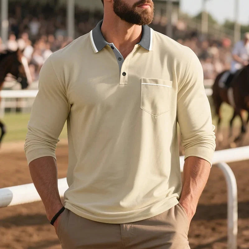 Lennart | Stijlvol poloshirt met lange mouwen