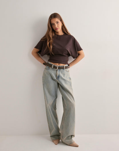Luné® | Margot — Verfijnd T-shirt met Wijde Mouwen