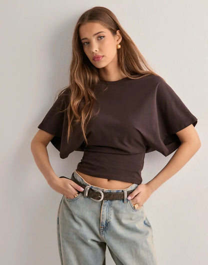 Luné® | Margot — Verfijnd T-shirt met Wijde Mouwen
