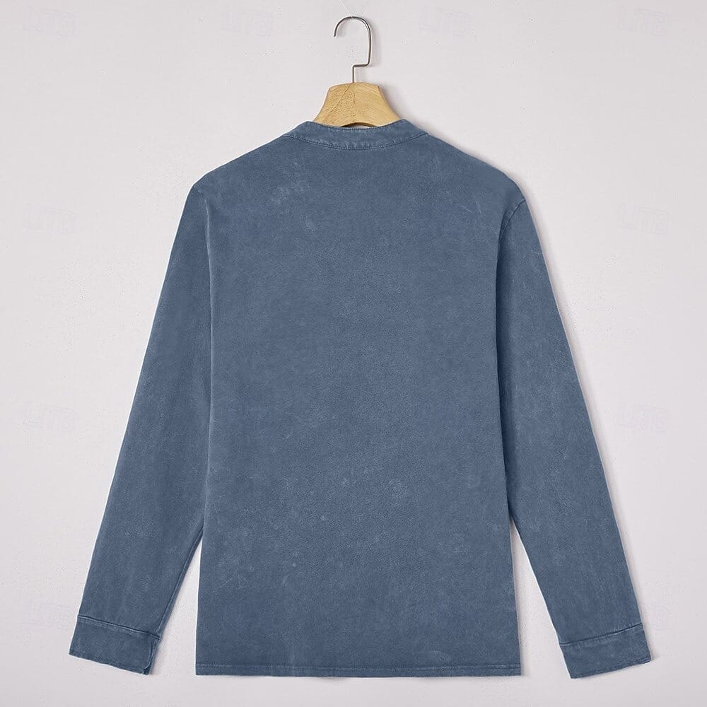 Otis | Comfortabele Longsleeve Henleyshirt