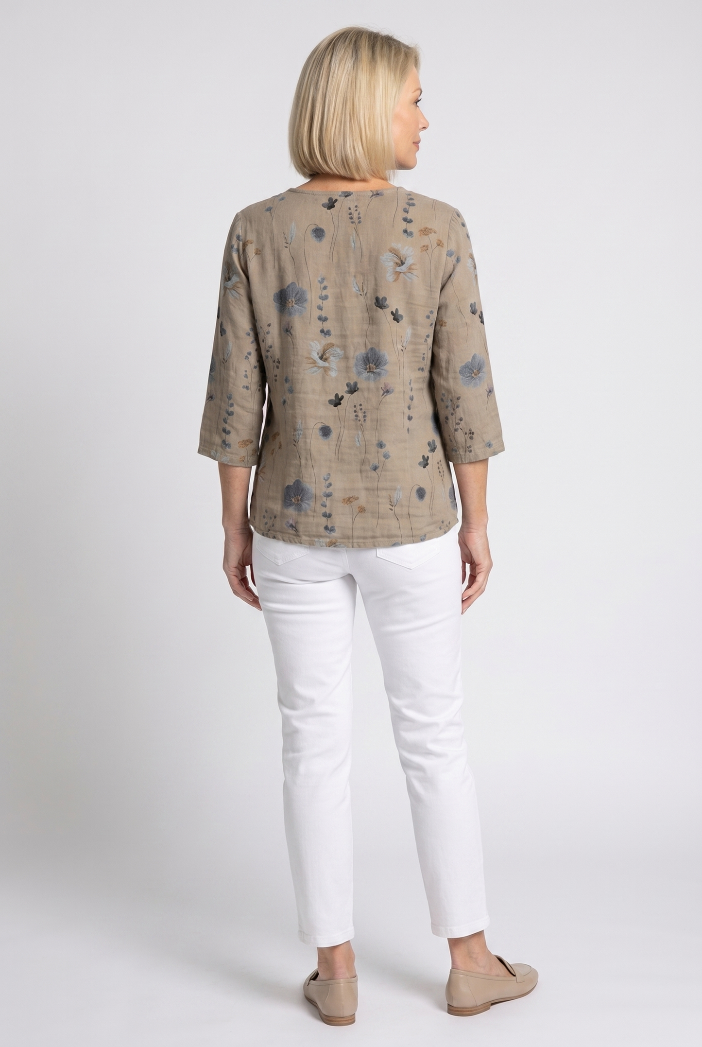 Luné® | Camille — Elegante Damesblouse met Driekwartmouwen